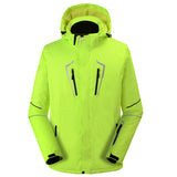 Men's winter outdoor veneer and double board warmth thickened ski clothing