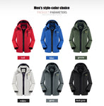 Couple style outdoor climbing jacket plus velvet padded jacket