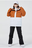 Couple style color matching outdoor ski suit windproof and waterproof lock temperature