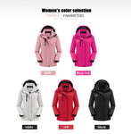 Couple style outdoor climbing jacket plus velvet padded jacket