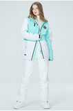 Couples winter outdoor snowboard and ski padded warm clothing