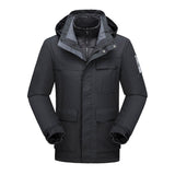 Couple style down outdoor jacket men's winter three-in-one ski suit jacket