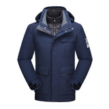 Couple style down outdoor jacket men's winter three-in-one ski suit jacket