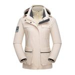 Couple style down outdoor jacket men's winter three-in-one ski suit jacket