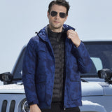 Couple style down outdoor jacket men's winter three-in-one ski suit jacket