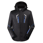 Men's winter outdoor veneer and double board warmth thickened ski clothing