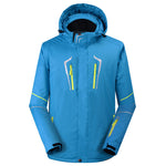 Men's winter outdoor veneer and double board warmth thickened ski clothing