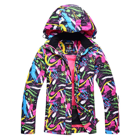 Women's colorful multi-color style choice outdoor warm windproof waterproof ski suit